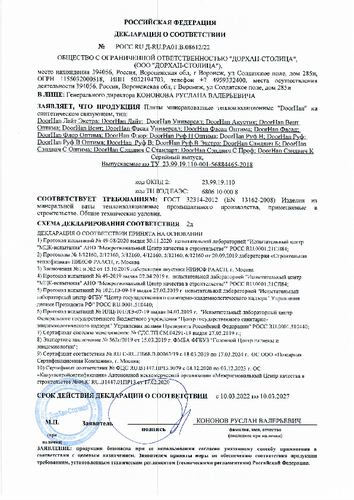 Декларация о соответствии (Воронеж)